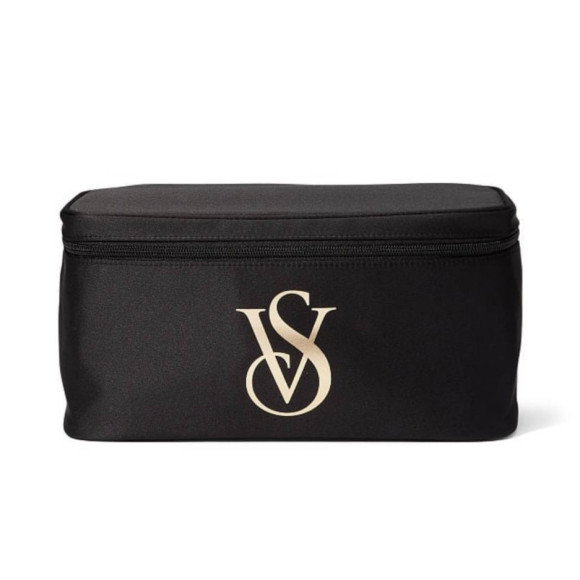 Косметичка чорна Victoria's Secret Black cosmetic bag  1 шт - фото №1