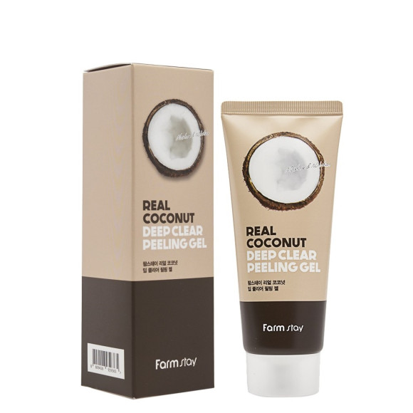 Пілінг-гель з екстрактом кокоса Farmstay Real Coconut Deep Clear Peeling Gel 100 мл - фото №1