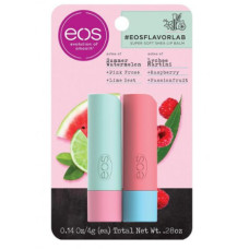 Соковитий набір бальзамів для губ морозний кавун та лічі мартіні EOS Watermelon Frosé Lychee Martini Lip Balms - фото №1