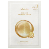 Тришарова тканинна маска з колоїдним золотом JMsolution Prime Gold Premium Foil Mask - фото №1