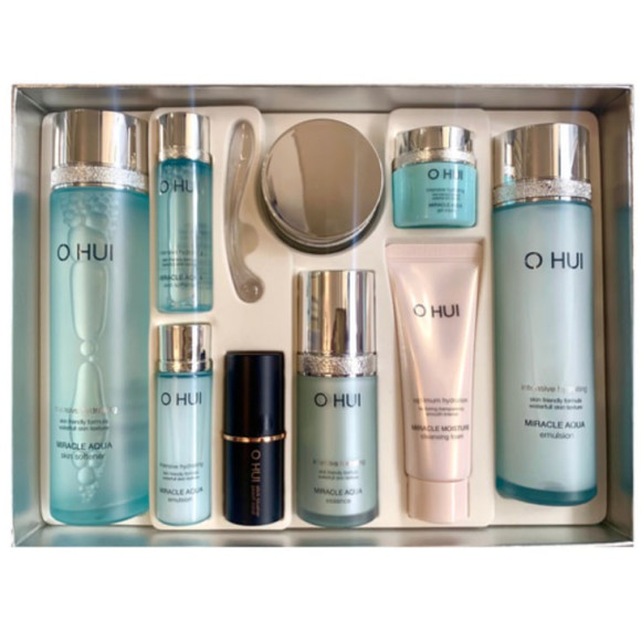 Зволожуючий набір для догляду за шкірою O hui Miracle Aqua 4 pcs Special Set - фото №1