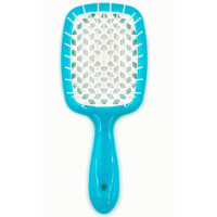 Гребінець для волосся блакитний з білим  Janeke 1830 Superbrush The Original Italian 1 шт - фото №1