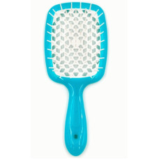 Гребінець для волосся блакитний з білим  Janeke 1830 Superbrush The Original Italian 1 шт - фото №1