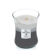 Ароматична свічка з тришаровим ароматом Woodwick Medium  Warm Woods 275 г - фото №1