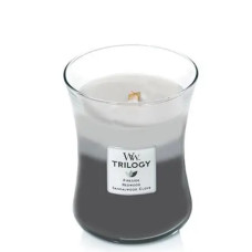 Ароматична свічка з тришаровим ароматом Woodwick Medium  Warm Woods 275 г - фото №1