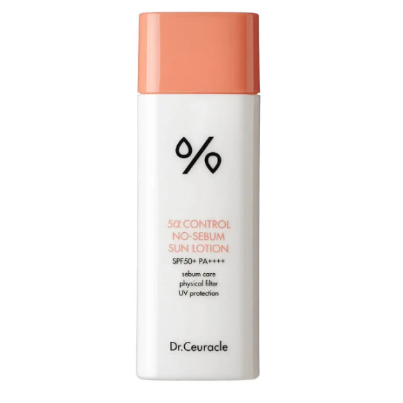 Себорегулюючий сонцезахисний лосьйон "5-альфа контроль" SPF 50+ Dr. Ceuracle 5α Control No Sebum Sun Lotion 50 мл - фото №1