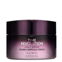 Нічний омолоджуючий ампульний крем Missha Time Revolution Night Repair Probio Ampoule Cream  - фото №1
