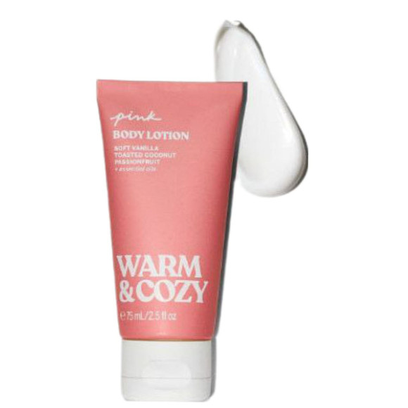 Парфумований  лосьйон для тіла Victoria's Secret Pink Warm & Cozy Body Lotion 75 мл - фото №1