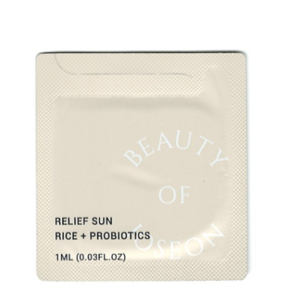 Сонцезахисний крем із пробіотиками   Beauty Of Joseon Relief Sun Rice Probiotics SPF50+ PA++++ 1мл - фото №1