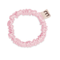 Тонка резинка з натурального шовку рожева  Mon Mou hair scrunchie pink - фото №1