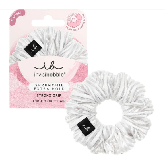 Резинка-браслет для волосся invisibobble SPRUNCHIE EXTRA HOLD Pure White - фото №1