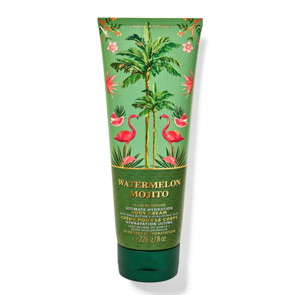Парфумований крем для тіла Bath & body works Watermelon Mojito Body Cream 226 г - фото №1
