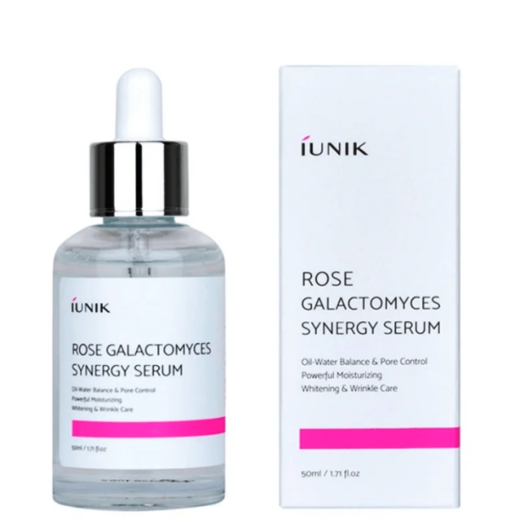 Зволожуюча сироватка з галактомісісом IUNIK Rose Galactomyces Synergy Serum - фото №1