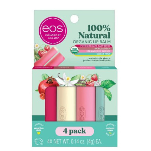 Набір бальзамів для губ EOS Organic Shea Stick Lip Balm Set 2 - фото №1