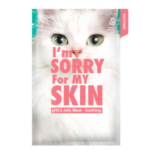 Заспокійлива тканинна маска з центеллою I’m Sorry For My Skin pH5.5 Jelly Mask Soothing (Cat)  - фото №1