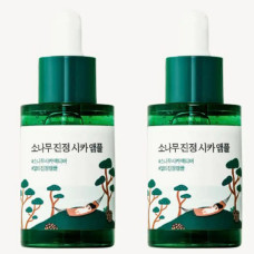 Набор успокаивающих сывороткок с экстрактом игл сосны Round Lab Pine Calming Cica Ampule Set - фото №1