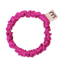 Тонка резинка з натурального шовку ягідна Mon Mou hair scrunchie berry - фото №1