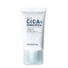 Сонцезахисний крем для чутливої проблемної шкіри INNISFREE Mild Cica-Sunscreen Tone-up SPF50+ pa++++ 20 мл - фото №1