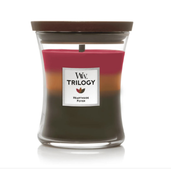 Ароматична свічка Woodwick Medium Trilogy Hearthside 275 г - фото №1