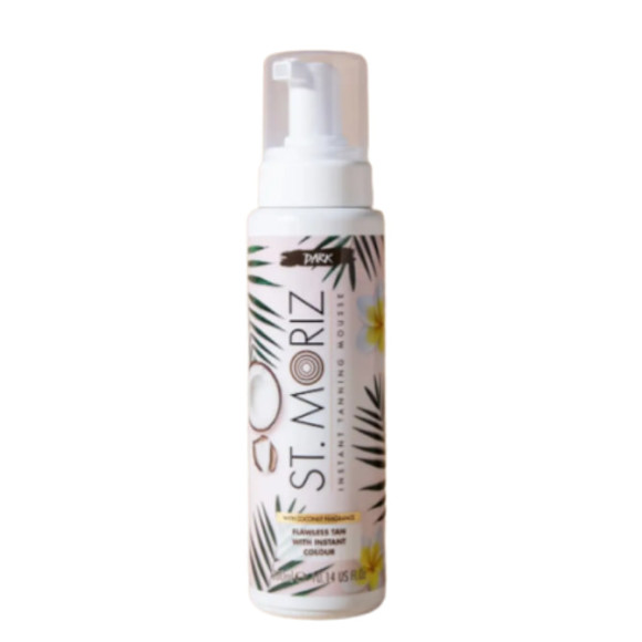 Мус-автозасмага для тіла з кокосовим маслом  для темної шкіри St Moriz Coconut Instant Tanning Mousse Dark 300 мл - фото №1