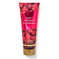 Парфумований крем для тіла Bath & body works Sun-Ripened Raspberry Body Cream 226 г - фото №1