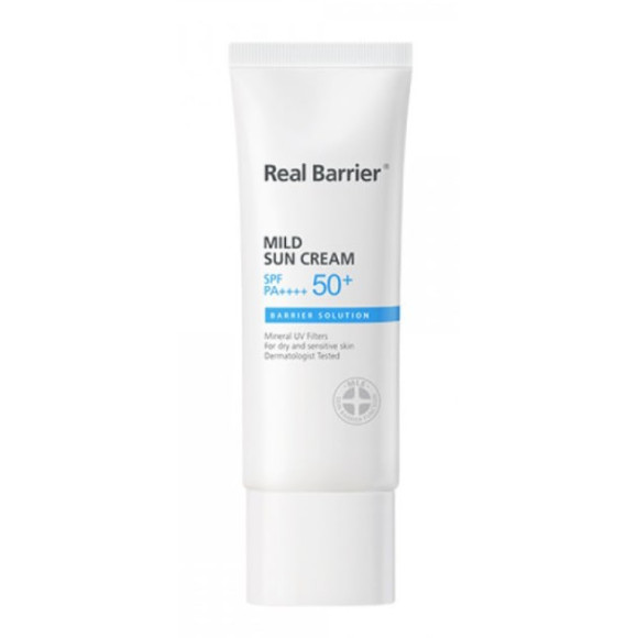 Ніжний сонцезахисний крем Real Barrier Mild Sun Cream SPF50+ PA++++, 40 мл - фото №1