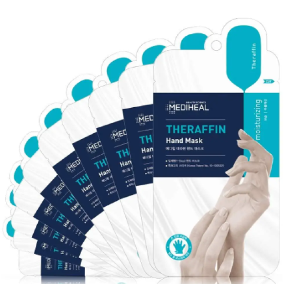Парафінова маска-рукавички для рук з керамідами Mediheal Theraffin Hand Mask 1 пара - фото №1