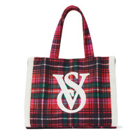 Стильна сумка-шопер Victoria's Secret Plaid Tote 1 шт - фото №1