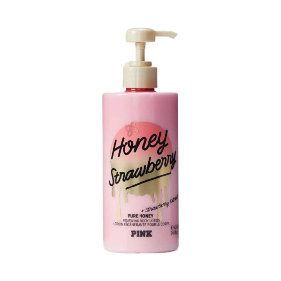 Парфумований лосьйон Victoria's Secret PINK Honey Strawberry Body Lotion 414 мл - фото №1