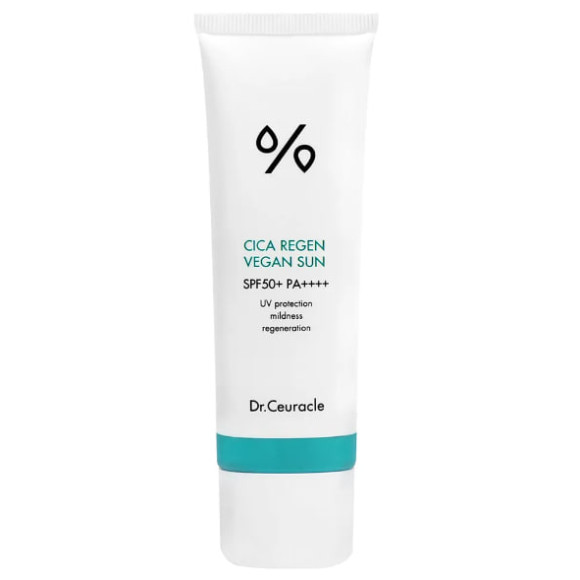 Сонцезахисний веганський крем з центелою Dr. Ceuracle Cica Regen Vegan Sun SPF50+ PA++++ 50 мл - фото №1