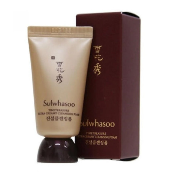 Екстра м'яка пінка для вмивання Sulwhasoo Timetreasure Extra Creamy Cleansing Foam - фото №1