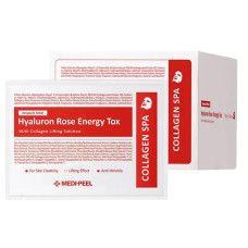 Омолаживающая маска для лица с розой Medi-Peel Hyaluron Rose Energy Tox Ampoule Mask 1 шт - 30 мл - фото №1