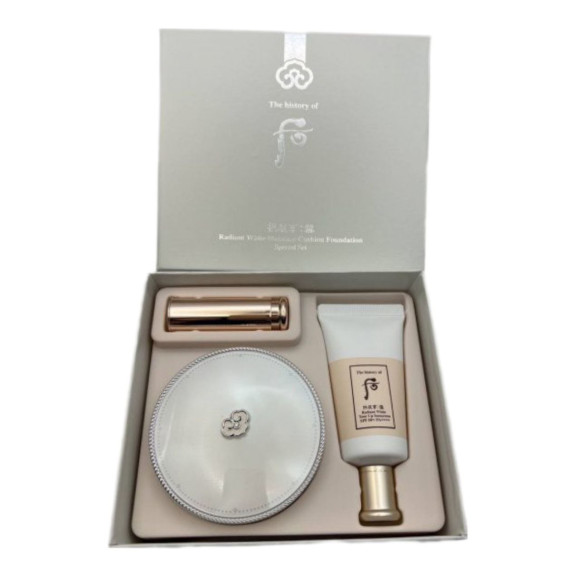 Набір з кушоном The History of Whoo Gongjinhyang Seol Radiant White Moisture Cushion Foundation 23 Special Set - фото №1