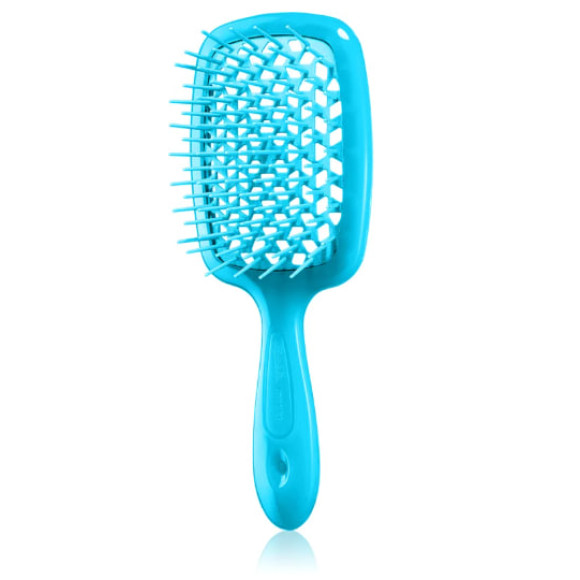 Гребінець для волосся блакитний Janeke Superbrush Small With Soft Moulded Tips  - фото №1