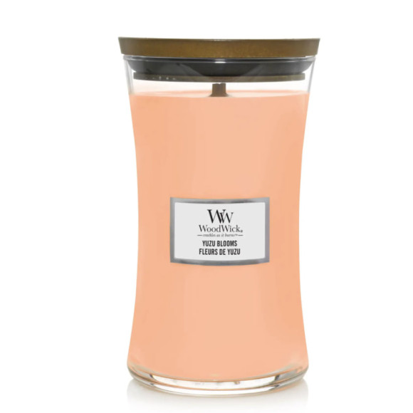 Ароматична свічка з ніжними квітковими нотами Woodwick Large Yuzu Blooms 609 г - фото №1