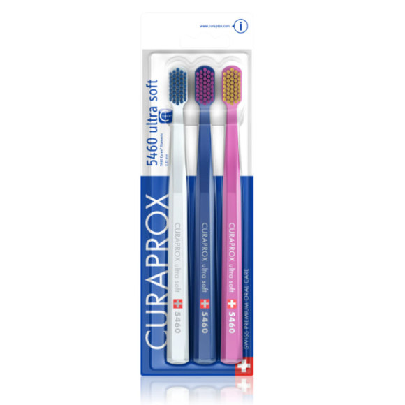 Набір із трьох зубних щіток Curaprox 5460 Ultra Soft Kit - фото №1