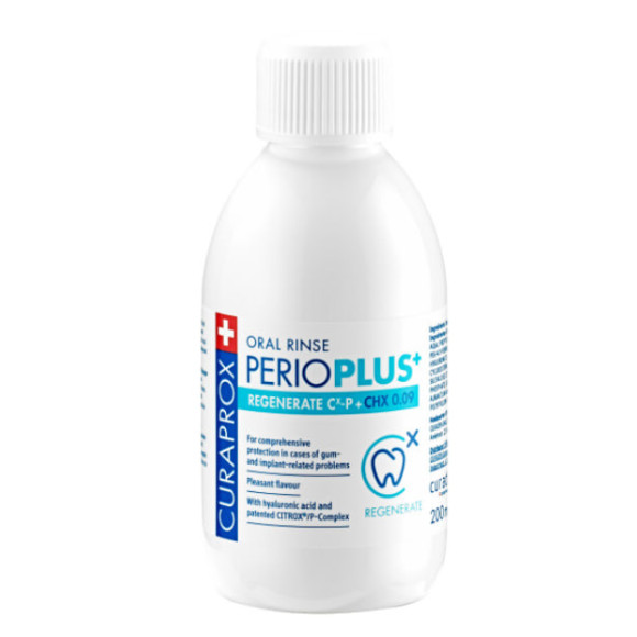 РІДИНА-ОПОЛІСКУВАЧ Curaprox Perio Plus+ Regenerate 0.09 CHX - фото №1
