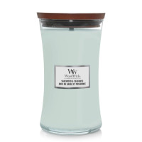 Ароматична свічка з нотами шавлії, океану та кедра Woodwick Large Sagewood & Seagrass 609 г - фото №1