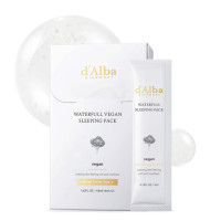 Нічна зволожуюча гелева маска D'alba Waterfull Vegan Sleeping Pack 1шт - фото №1
