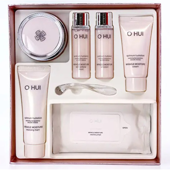 Люкс набір зволожувальних засобів із керамідами O Hui Miracle Moisture Cream Special Set - фото №1
