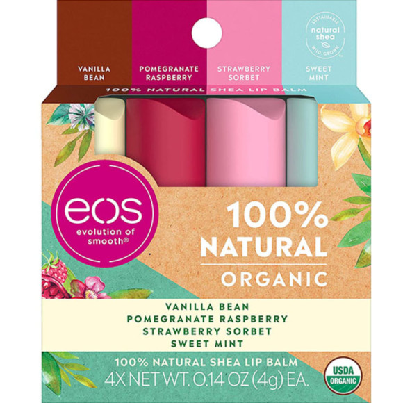 Набор бальзамов для губ EOS Organic Shea Stick Lip Balm  - фото №1