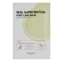 Тканинна маска з чаєм матча Some By Mi Real Super Match Pore Care Mask  - фото №1