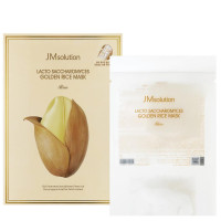 Тканинна маска для вирівнювання тона з екстрактом рису JMsolution Lacto Saccharomyces Golden Rice Mask - фото №1