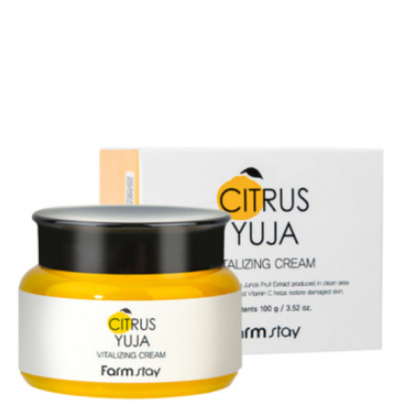 Крем з екстрактом Юдзу FarmStay Citrus Yuja Vitalizing Cream - фото №1