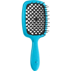 Расческа Janeke Superbrush With Soft Moulded Tips Бирюзовая с черным - фото №1