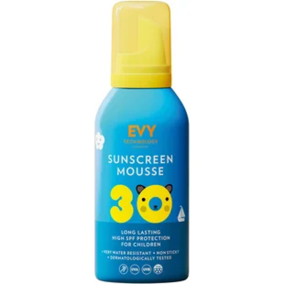 Сонцезахисний мус для дітей та немовлят EVY Technology Sunscreen Mousse Kids SPF 30 150 мл - фото №1