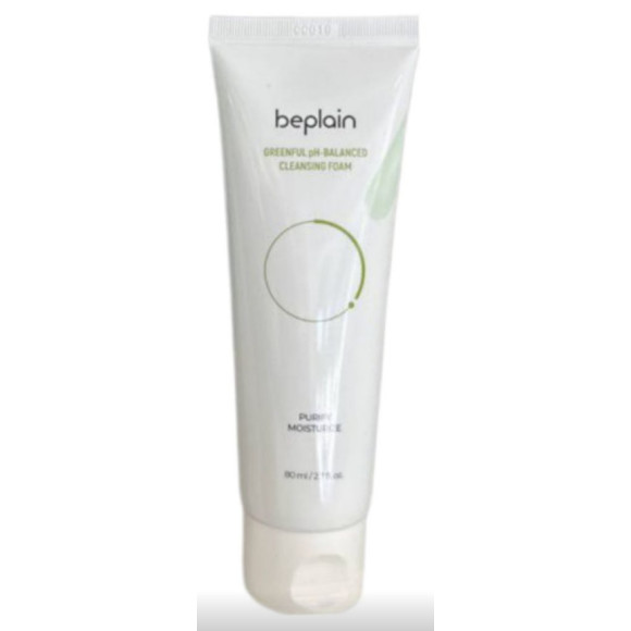 Пінка для обличчя зі збалансованим pH Beplain Greenful pH-Balanced Cleansing Foam 80 мл - фото №1