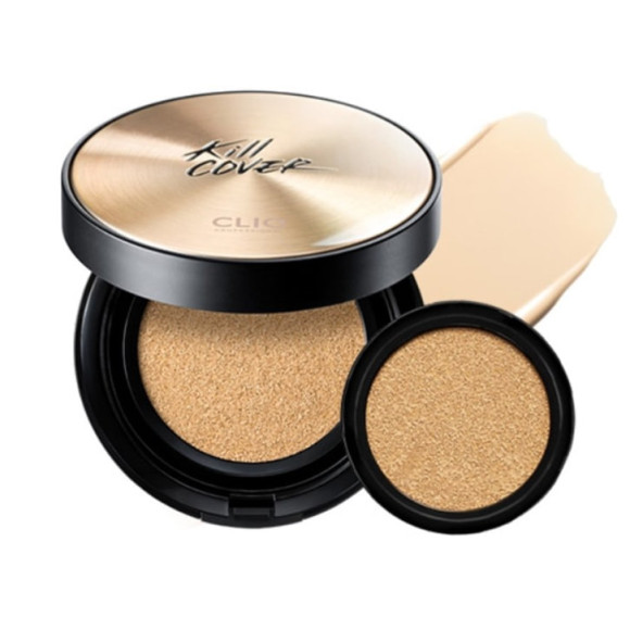 Стійкий кушон Clio Kill Cover Ampoule Cushion 4 Ginger 15+15 мл - фото №1