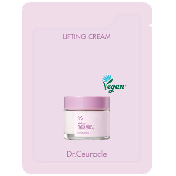 Ліфтинг крем-гель з ресвератролом та екстрактом журавлини Dr. Ceuracle Vegan Active Berry Lifting Cream 2 мл - фото №1