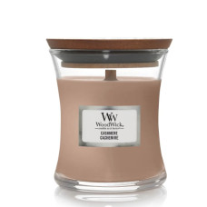 Ароматична свічка з ароматом айви, ірису та сандалу Woodwick Mini Cashmere 85 г - фото №1